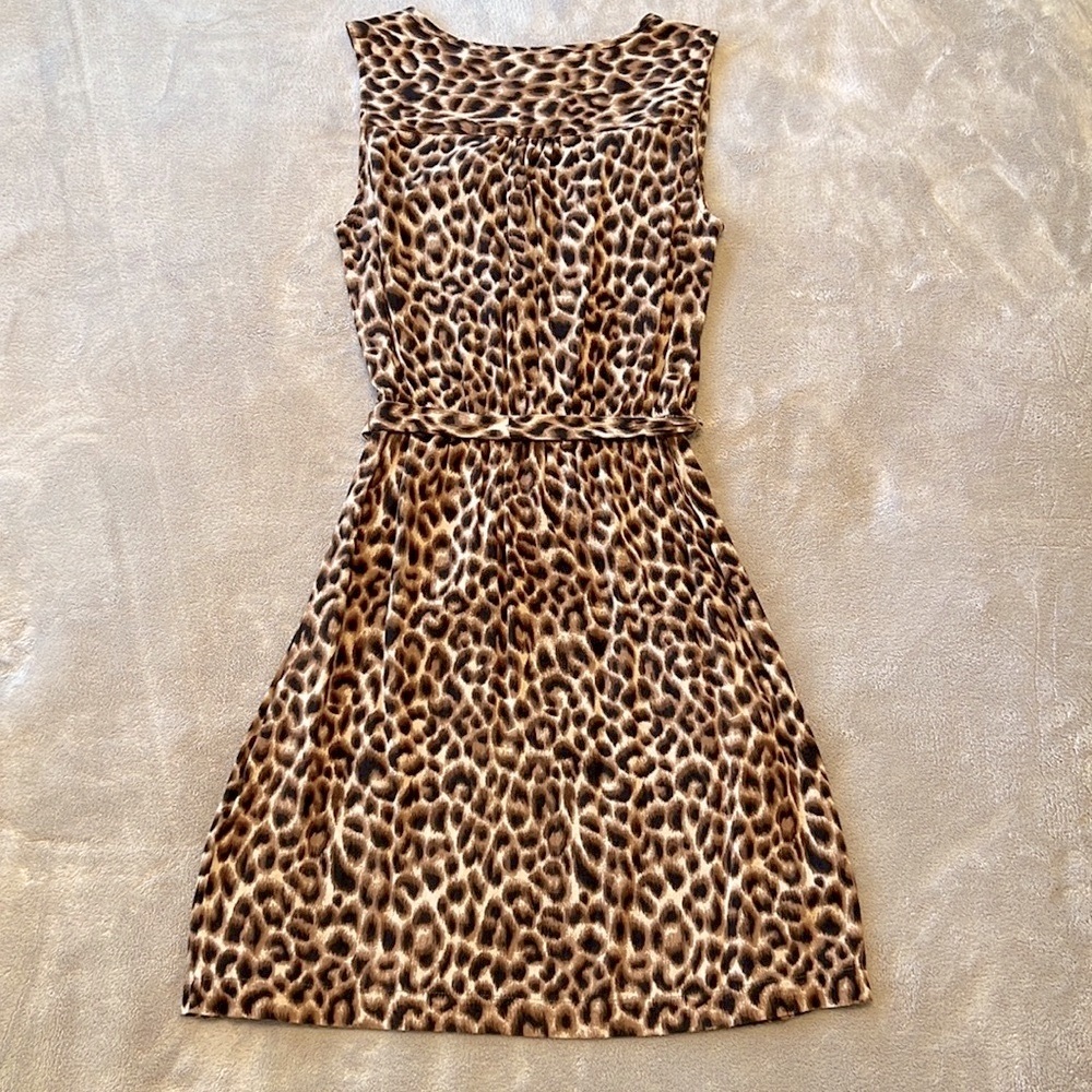 Lucky Brand Leopard Print Sleeveless Dress - Picture 3 of 15